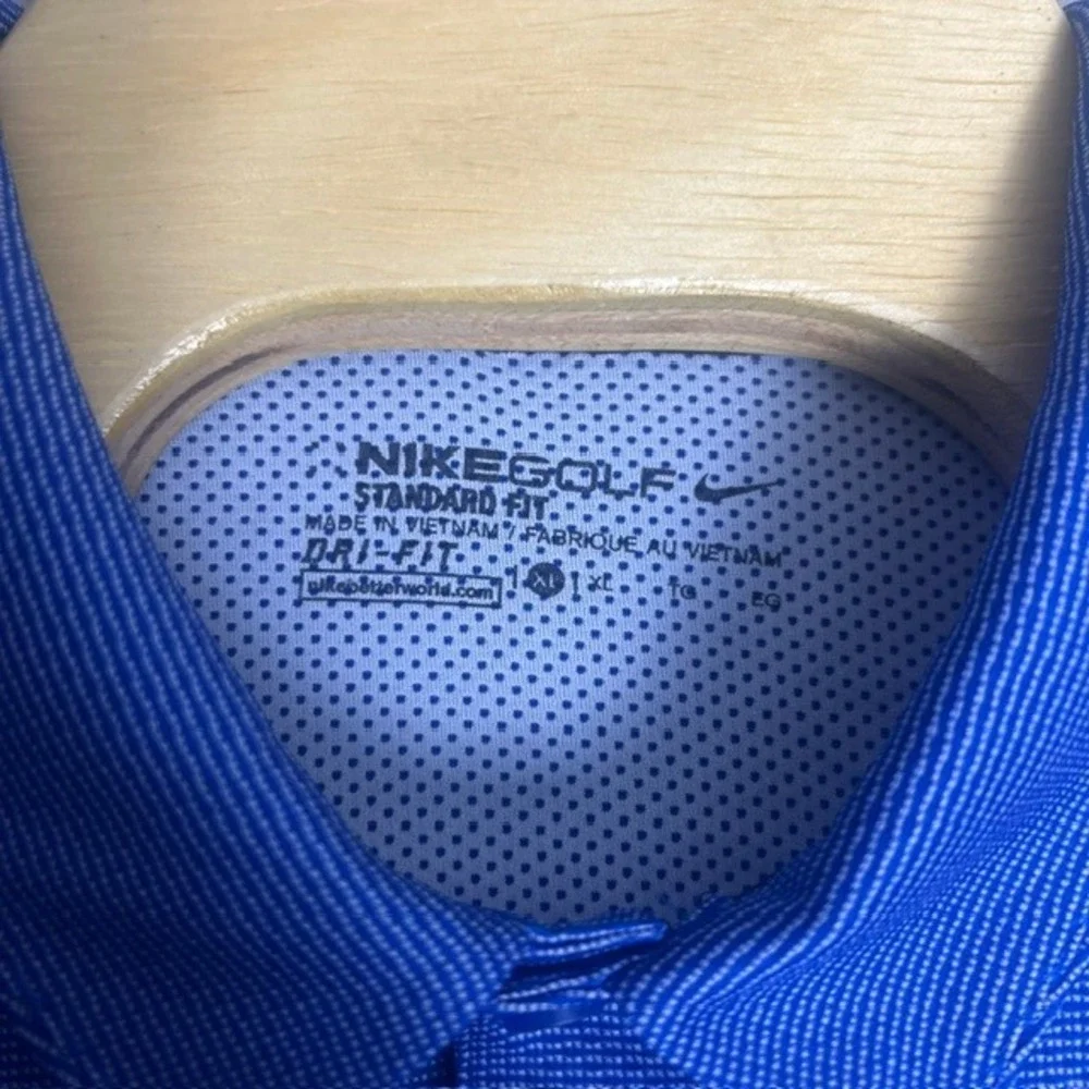 Nike Golf Men's Blue Dri-FIT Bud Light Logo Polo‎ Shirt Size XL
